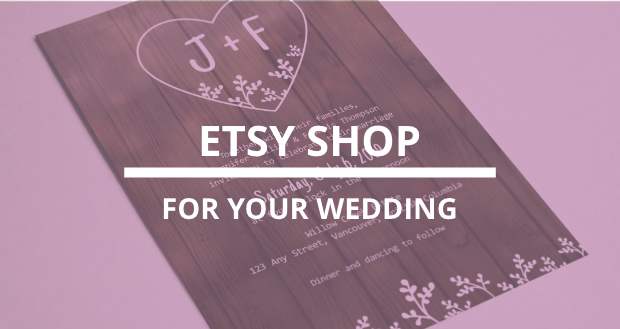 Etsy Shop for Your Wedding